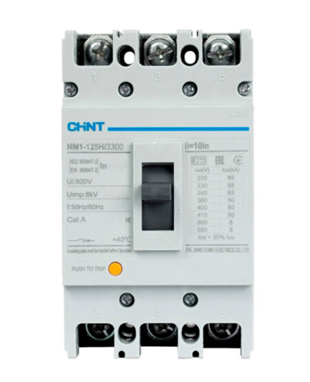 NM1-630H/3300 3P 500 A Interruptor De Fuerza Fijo NM1-630H/3300 Chint