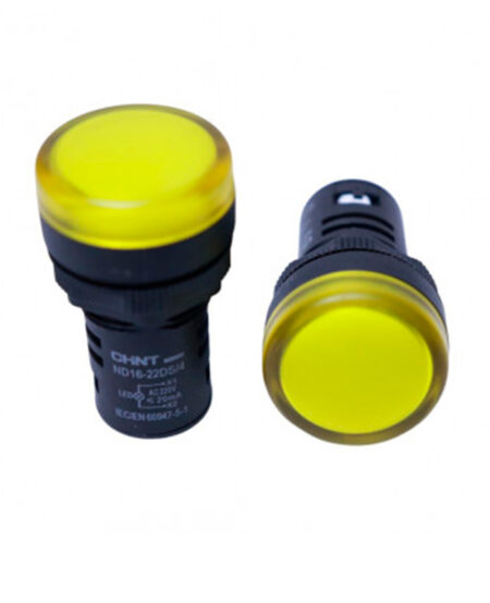 nd16-22ds/7 Piloto De Señalizacion Pvc amarillo, Ø 22Mm, Voltaje 220 Vac.