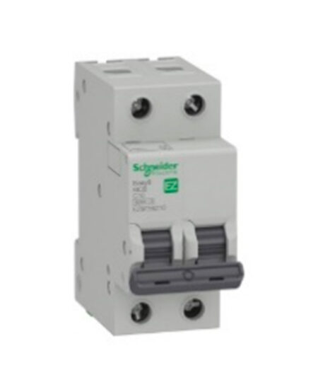 Interruptor Termomagnético Riel
Easy9-2P-10 A-6 kA-Curva C