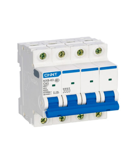 NXB-63  4×16 Interruptor Termomagnetico NXB-63 6Ka Curva C Chint